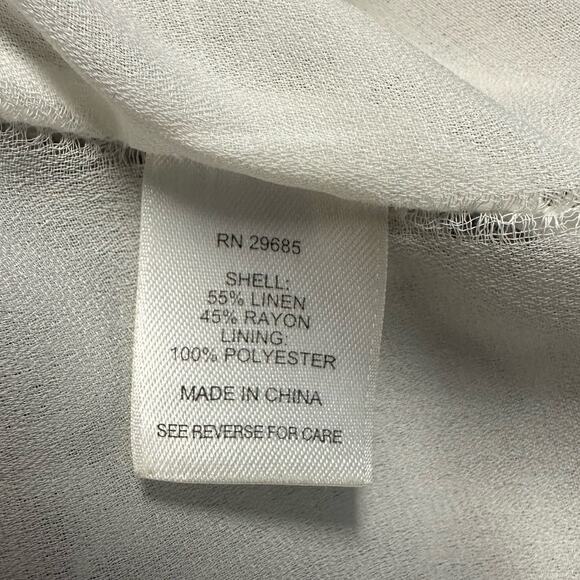 Pendleton Linen Blend Wild Card Dress in Oxford Tan Animal Print Size 4 - Picture 5 of 9